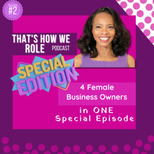 Podcast cover art, Women Business Owners Building A Sustainable Brand